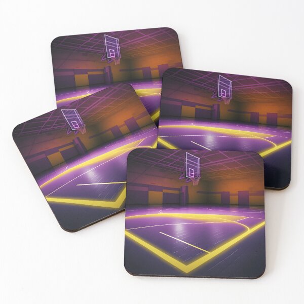 Item preview, Purple & Yellow Basketball Court  designed and sold by ElevenVoid.