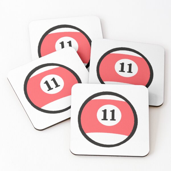 Item preview, Billiard game billiard player eleven number red  designed and sold by Tropical Blood.