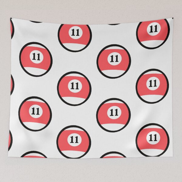 Item preview, Billiard game billiard player eleven number red  designed and sold by Tropical Blood.