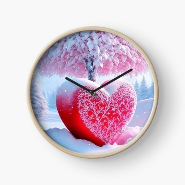 id73 Love in all seasons, Snow and Heart, Red Heart and Snow