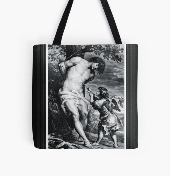 St. Sebastian by Paulus Pontius Remastered Xzendor7 Classical Art Old Masters Reproductions All Over Print Tote Bag