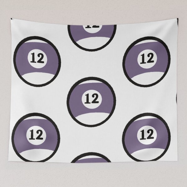 Item preview, Billiard game billiard player twelve number purple  designed and sold by Tropical Blood.