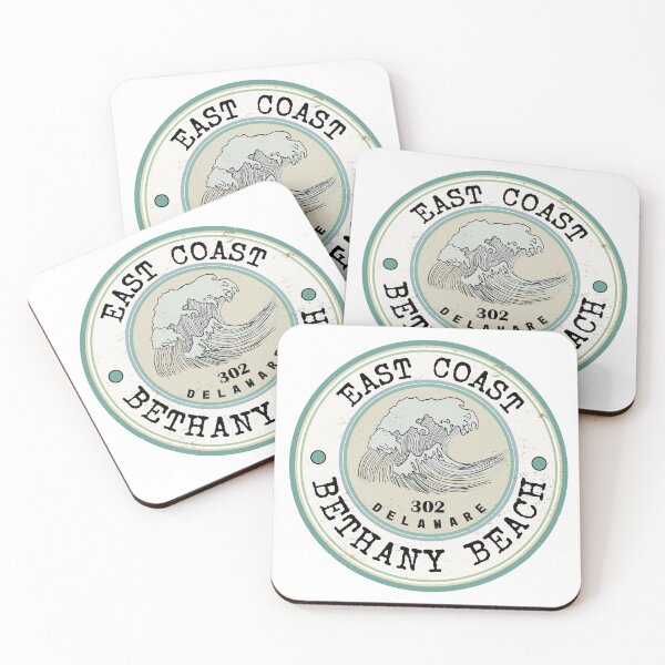 Item preview, East Coast Bethany Beach Delaware || Teal & Green designed and sold by GABRIELLE CAPRI.