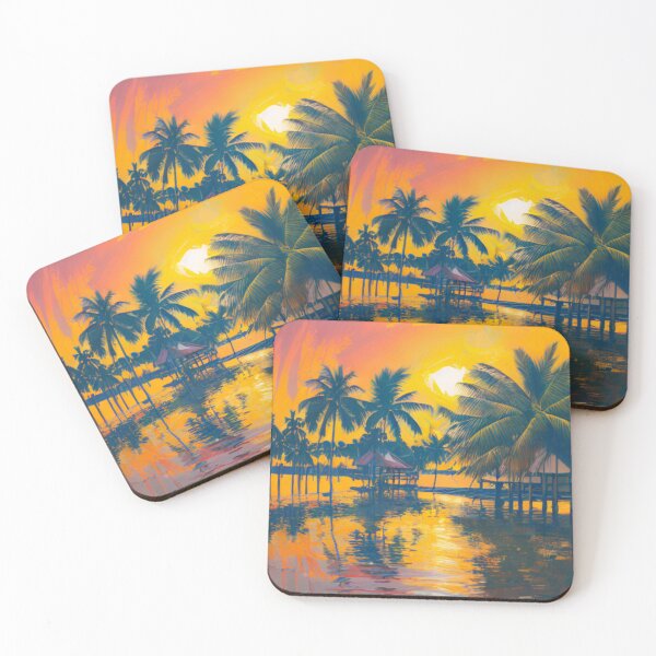 Item preview, Golden Hour on the Thai Coast - Tropical Paradise at Sunset designed and sold by WBP Mart.