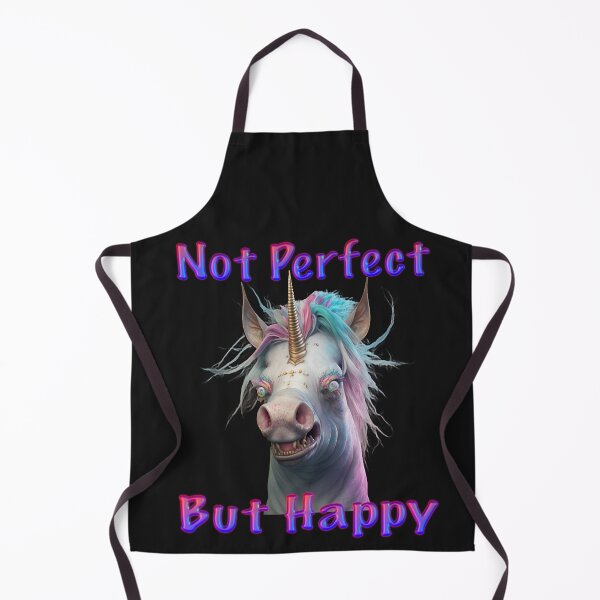 Item preview, Picture of an Ugly Unicorn "Not Perfect but Happy" designed and sold by MMA--Designer.