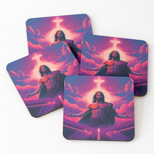 Item preview, "The Synth-Infused Bible: The Jesus Synthwave Collection" designed and sold by ProactiveMode.