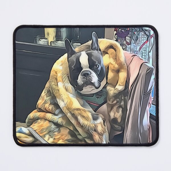 Aperçu de l'œuvre Bouledogue français sur chaise Frenchie créée et vendue par Trellnor.