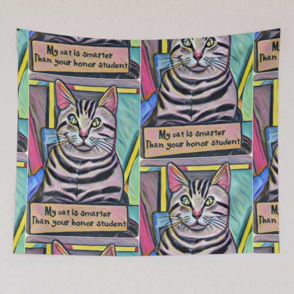 Item preview, My Cat is Smarter Than Your Honor Student designed and sold by funhousejen.