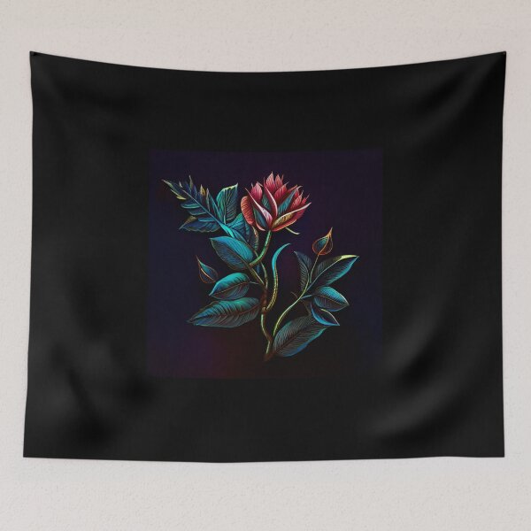 Item preview, Abstract Flaming Blue Rose designed and sold by PipikaArt.