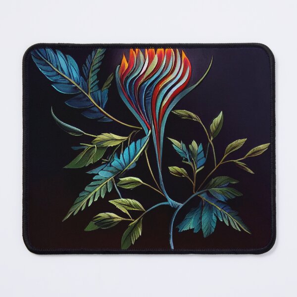 Item preview, Abstract Flaming Blue Rose designed and sold by PipikaArt.