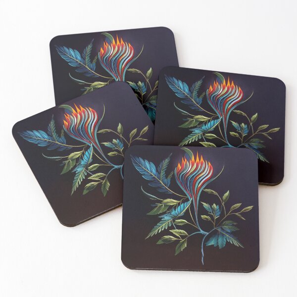 Item preview, Abstract Flaming Blue Rose designed and sold by PipikaArt.
