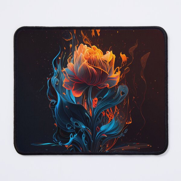 Item preview, Flaming Blue Rose designed and sold by PipikaArt.