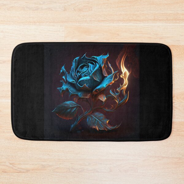 Item preview, Flaming Blue Rose designed and sold by PipikaArt.