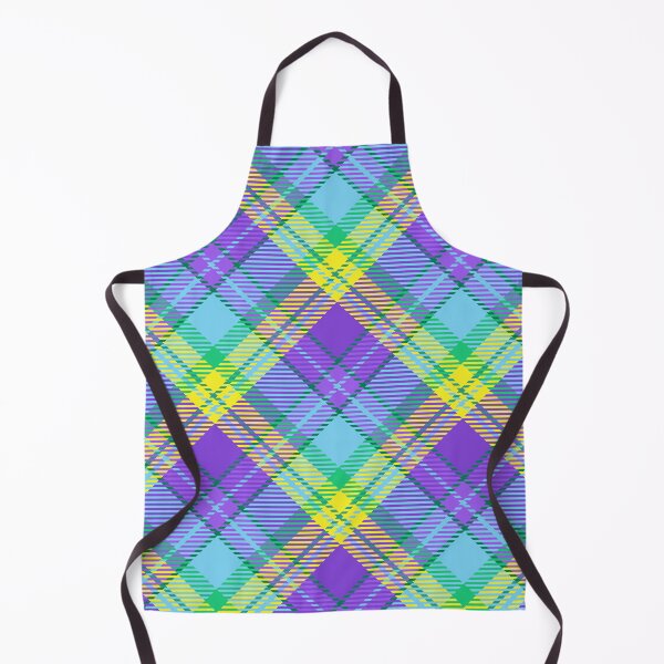 Item preview, Vintage high saturation color plaid purple yellow light green green background designed and sold by UnaWu533.