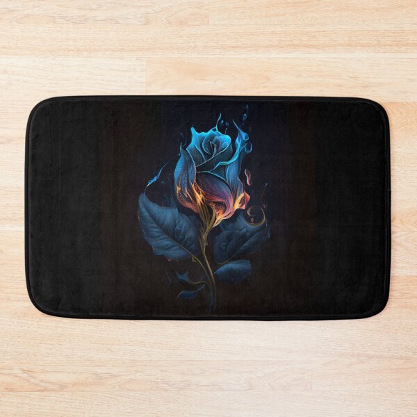 Item preview, Flaming Blue Rose designed and sold by PipikaArt.