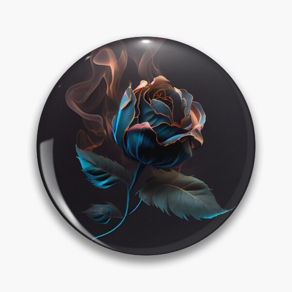 Item preview, Flaming Blue Rose designed and sold by PipikaArt.