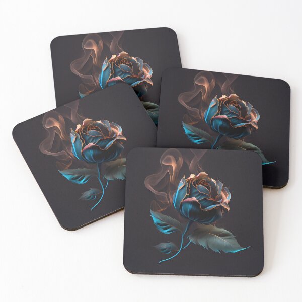 Item preview, Flaming Blue Rose designed and sold by PipikaArt.