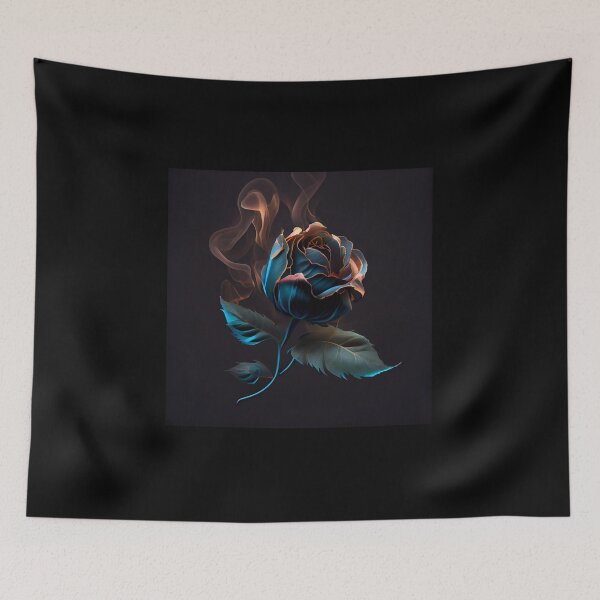 Item preview, Flaming Blue Rose designed and sold by PipikaArt.