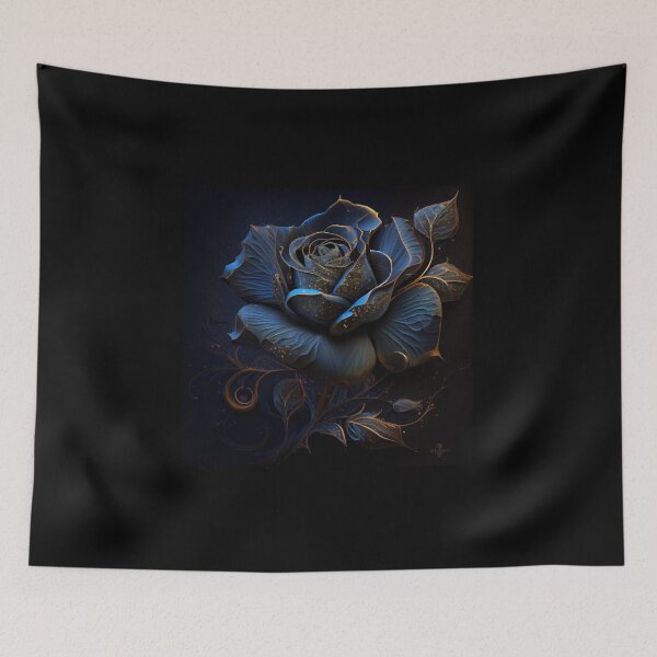 Item preview, Flaming Blue Rose designed and sold by PipikaArt.