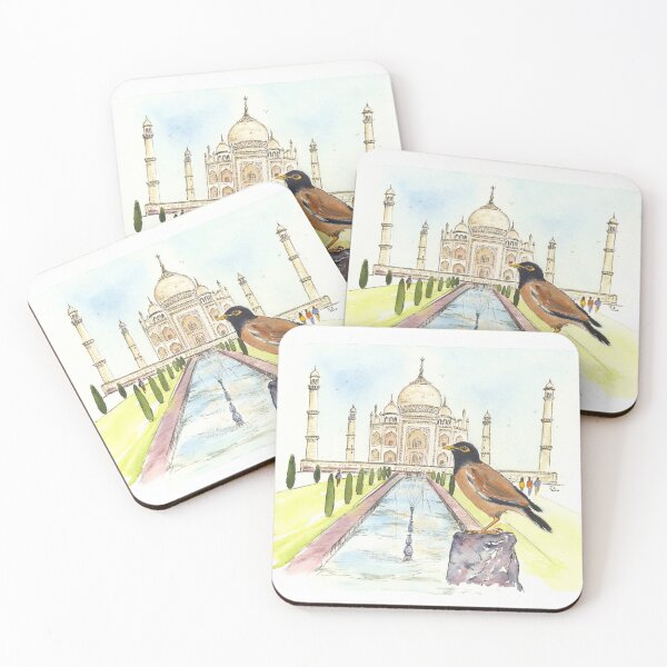 Item preview, Myna bird and Indian architecture designed and sold by Jayashree  Iyengar.