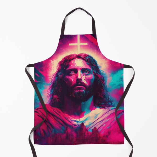 Item preview, "Jesus Reimagined: The Synthwave Collection of Biblical Art" designed and sold by ProactiveMode.