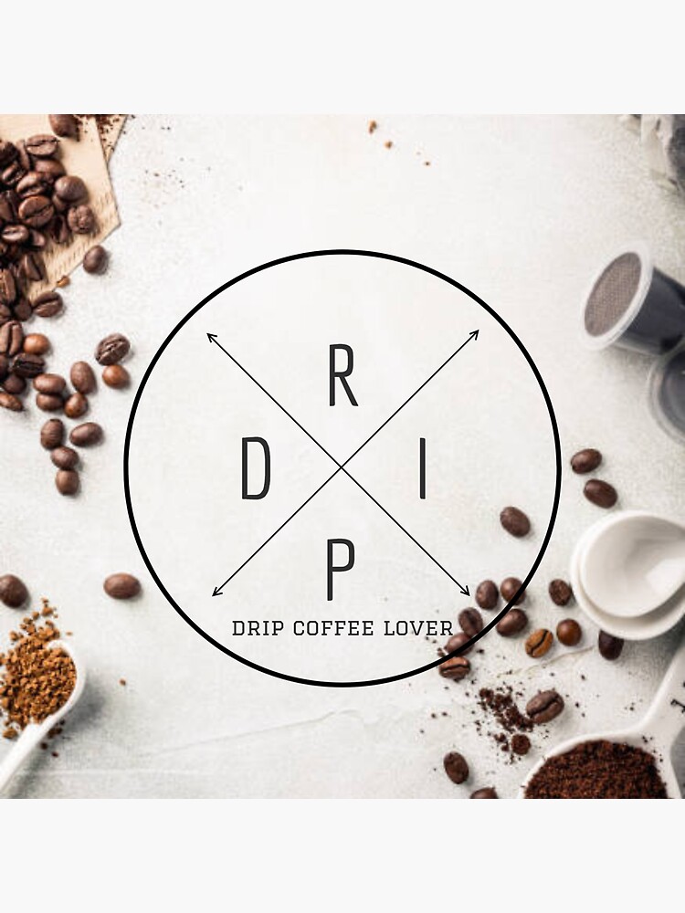 "Coffee Drip Lover " Sticker for Sale by muxhapon Redbubble
