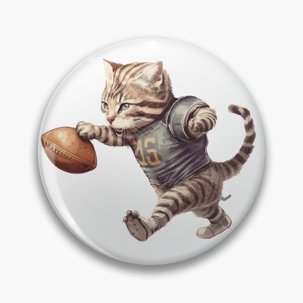 Item preview, American football player cat designed and sold by CruntzShop.