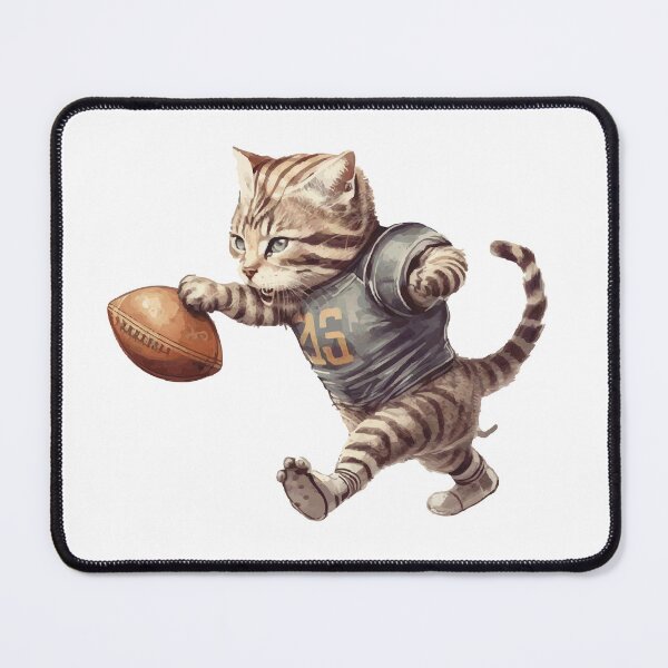 Item preview, American football player cat designed and sold by CruntzShop.