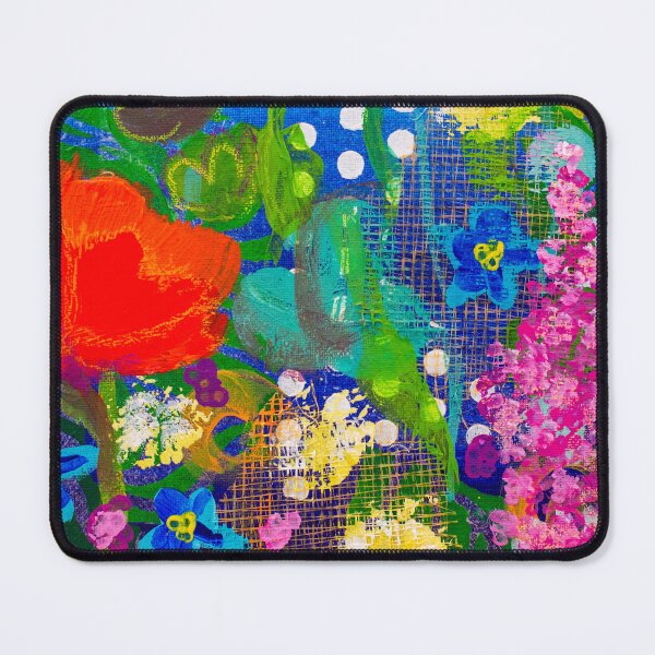 Item preview, Colorful and joyful field of flowers designed and sold by PatBlancheArt.