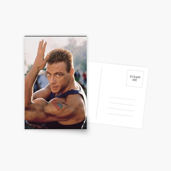 Jean Claude Van Damme Muscle Postkarte