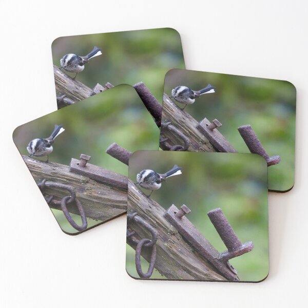 Item preview, Long Tailed Tit perches on a gate post designed and sold by RedGrouse.