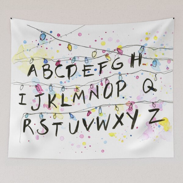 Item preview, Alphabet Wall Christmas Lights designed and sold by Olga Shvartsur.