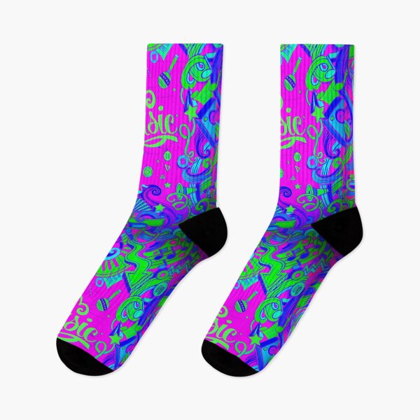 Item preview, Pink, green  and blue neon colorful music design designed and sold by Vesna7791.