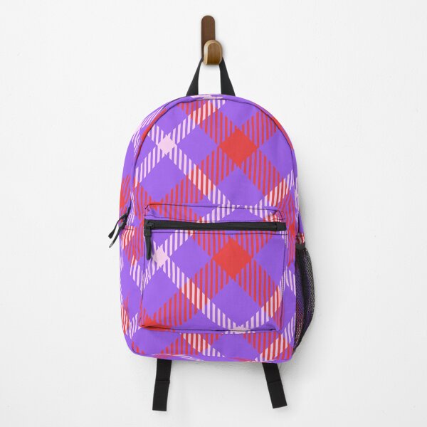 Artikelvorschau, Vintage high saturation color plaid purple red nude background entworfen und verkauft von UnaWu533.