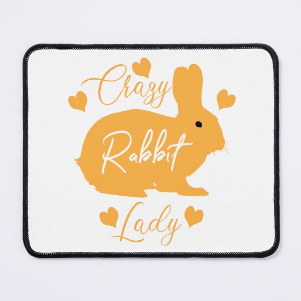 Item preview, Crazy Rabbit Lady designed and sold by UniqueDesignHub.