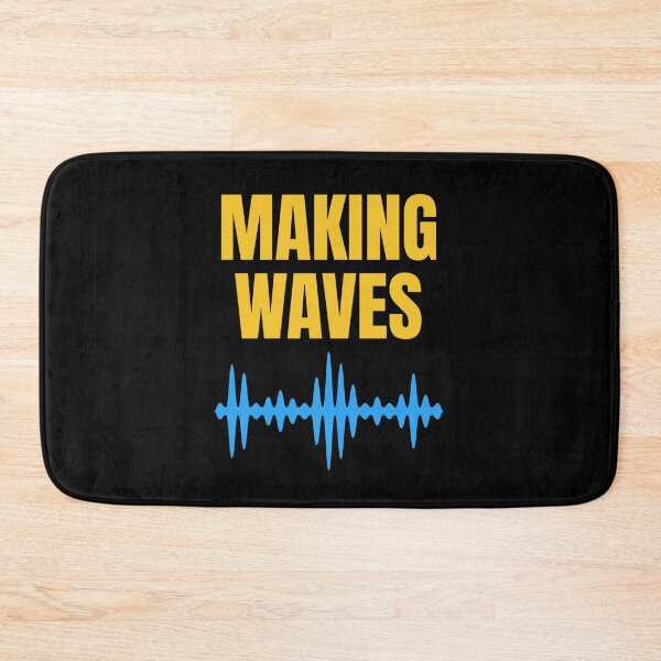 Item preview, Making Waves - Sound Waves - Music Producer T-Shirt - Yellow and blue designed and sold by SirenSeventyOne.