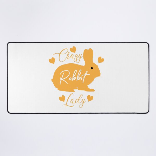 Item preview, Crazy Rabbit Lady designed and sold by UniqueDesignHub.