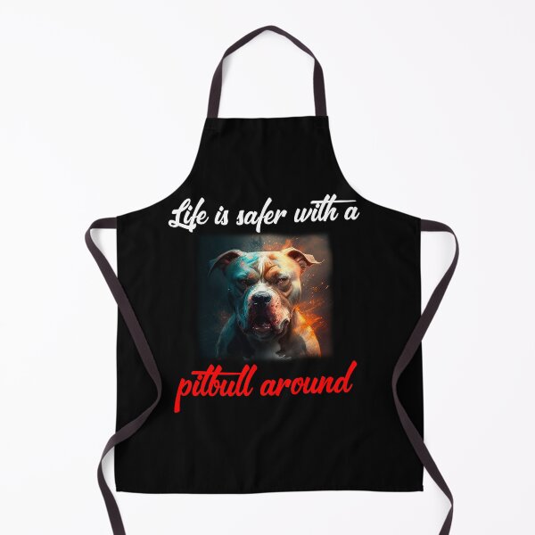 Item preview, Life is safer with a pitbull around designed and sold by Estevam Marinho.