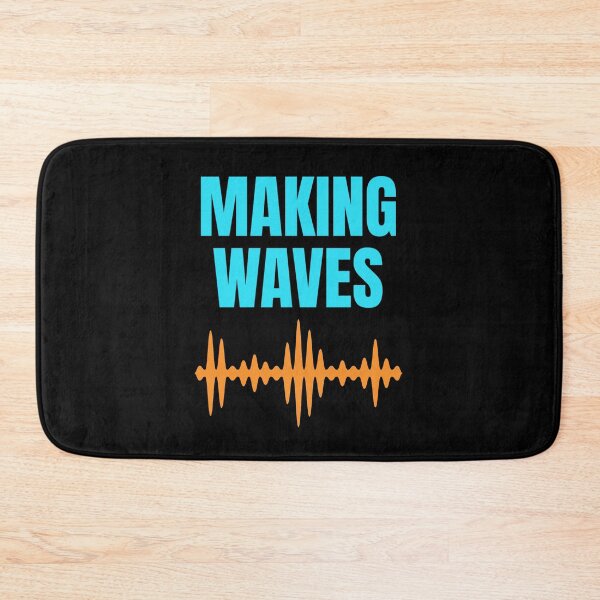 Item preview, Making Waves - Sound Waves - Music Producer T-Shirt - Cyan and Orange designed and sold by SirenSeventyOne.