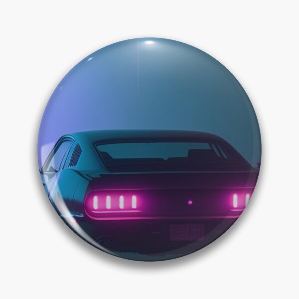 Aperçu de l'œuvre Ford Mustang Retrowave créée et vendue par 99Posters.