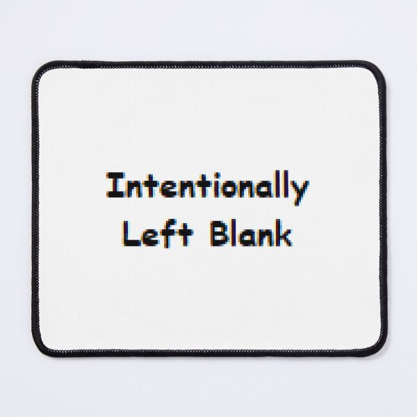 Intentionally Left Blank Spiral Notebook for Sale by AdTheBad