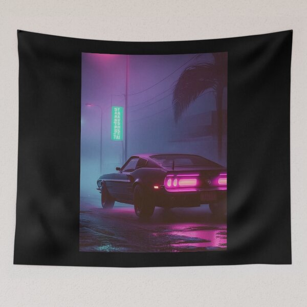 Artikelvorschau, Mustang Vaporwave entworfen und verkauft von 99Posters.