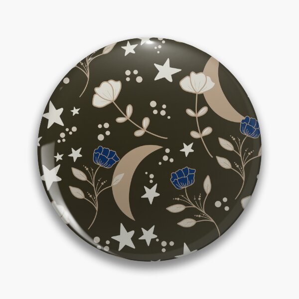 Item preview, Boho Celestial Moon Flowers designed and sold by ChantalDesign.