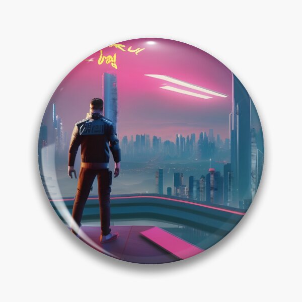Item preview, Android In a Cyber Punk Future City designed and sold by Ink Art Design.