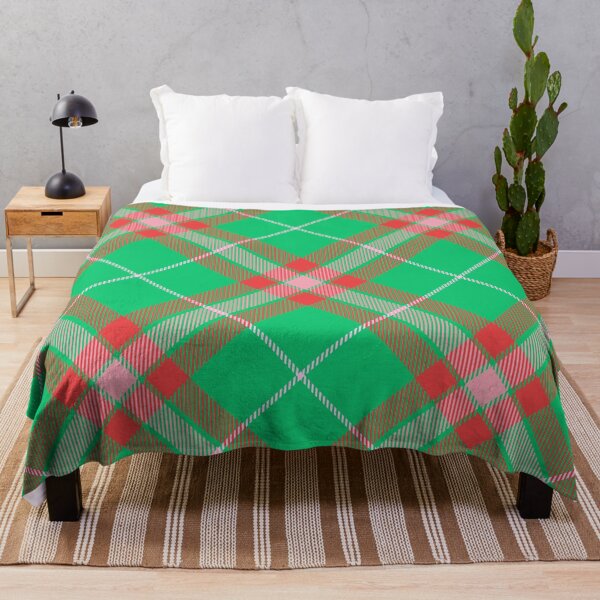 Artikelvorschau, Vintage high saturation color plaid green red pink white background entworfen und verkauft von UnaWu533.