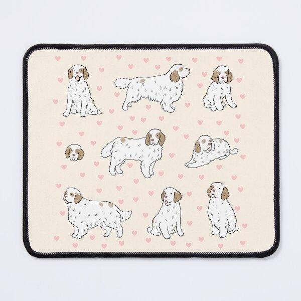 Item preview, Clumber spaniel Dog cute illustration pack Lemon and White color designed and sold by Yarafantasyart.