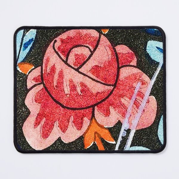 Item preview, Vintage Chalky Red Floral Abstract print designed and sold by SpiritedArtwork.