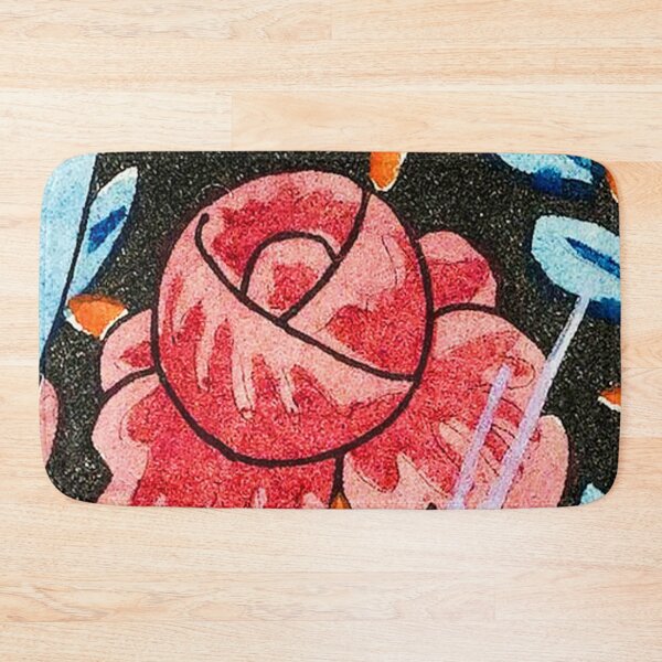 Item preview, Vintage Chalky Red Floral Abstract print designed and sold by SpiritedArtwork.