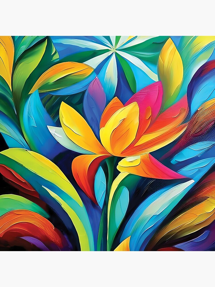 Gradient Flower Artwork