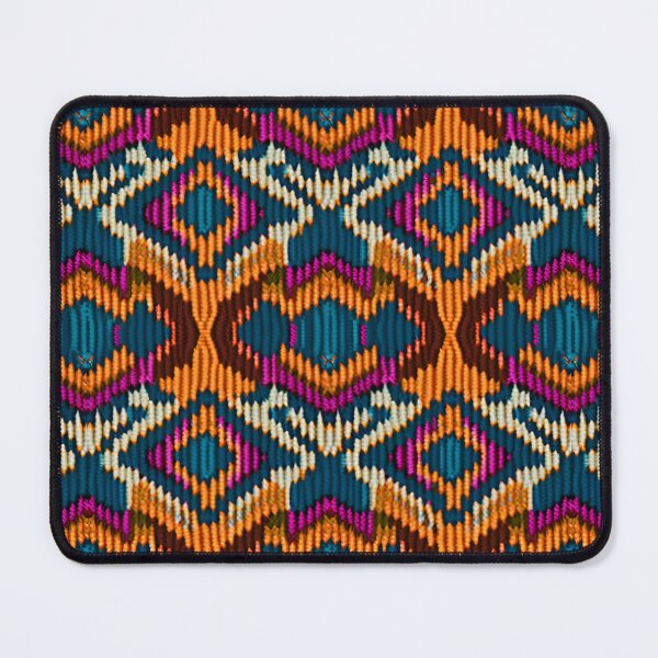 Item preview, American Ethno Jacquard American, Ethno, Jacquard, pattern, textile, traditional, cultural, ethnic, design, decoration, style, weaving, indigenous, craftsmanship, heritage, history, colors, motifs designed and sold by FewCaratArt.